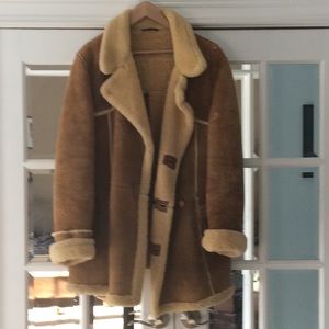 Vintage Jeno du Pari shearling coat